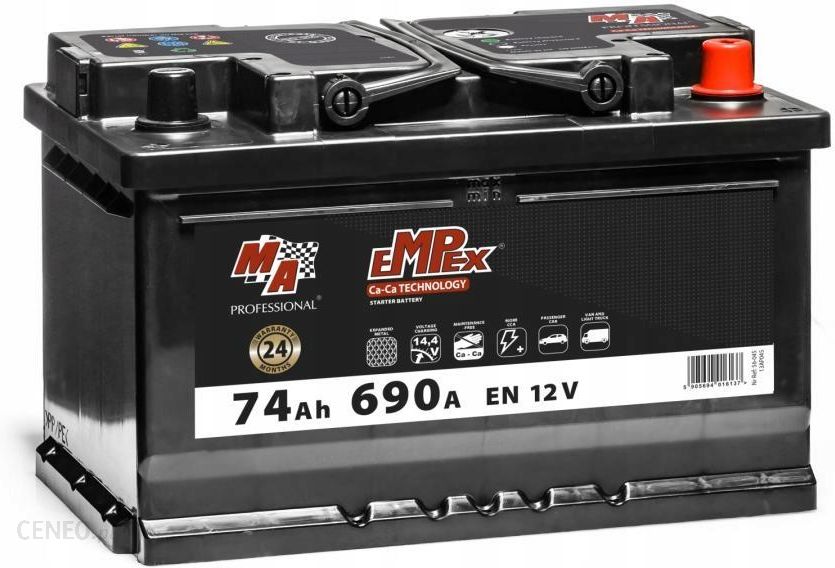56-045 EMPEX S4 008 Batterie 12V 74Ah 690A B13 L3 Batterie au