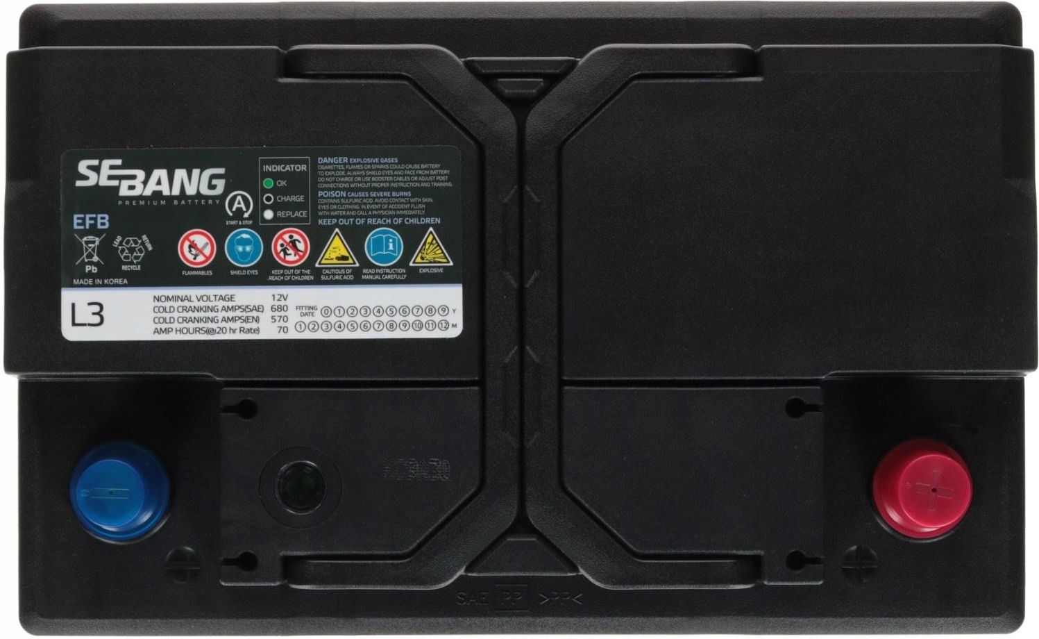 TR600 Fiamm Ecoforce Dual purpose EFB accu 12V 60Ah(20hrs