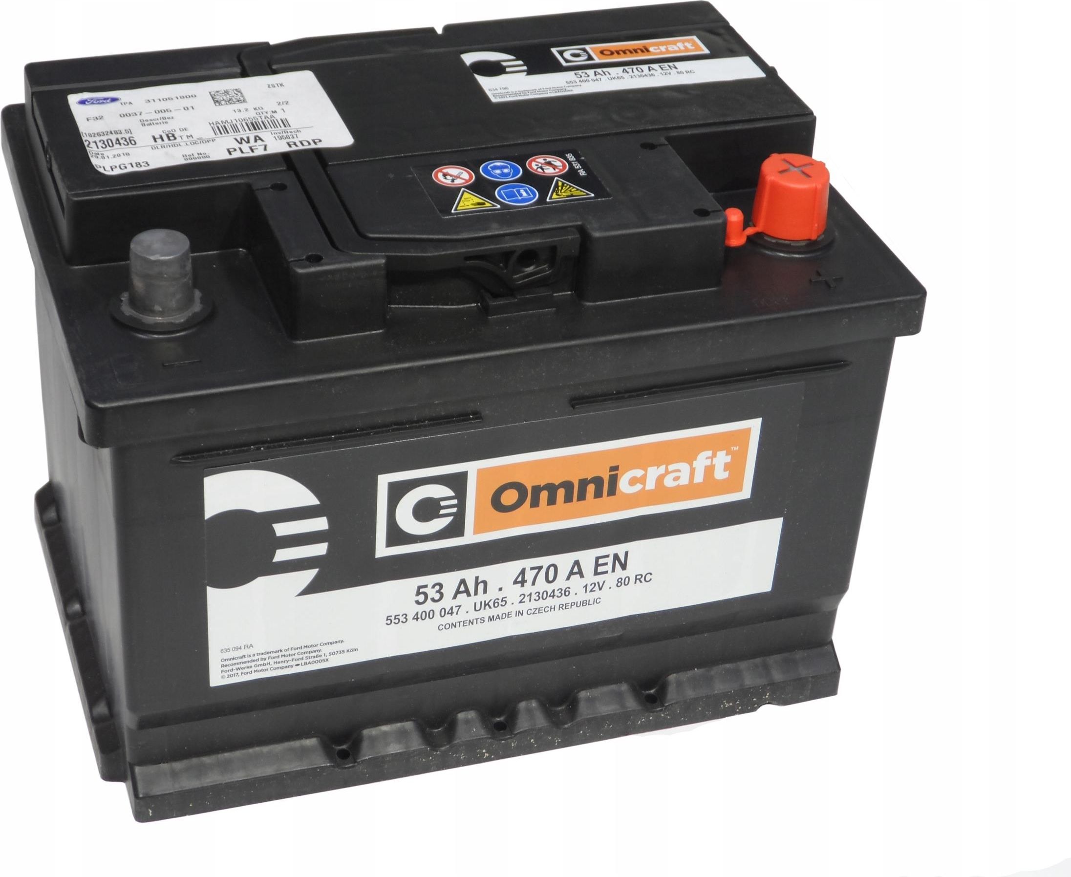 Omnicraft 53Ah 470A 12V Ford 2130436 - Opinie i ceny na Ceneo.pl