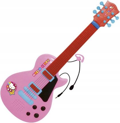 Reig Gitara Dziecięca Hello Kitty Mikrofon Różowy Sprzę