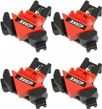 Zdjęcie Verke 4 Zacisk Ścisk Stolarski Narożny Kątowy Uchwyt 90° V86584 - Dobrzany