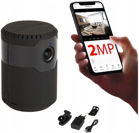 Mini Kamera Ip Wifi Obrotowa Bateria Wewnętrzna 2M (MINIKAMERAIPWIFIOBROTOWAH9222MP)