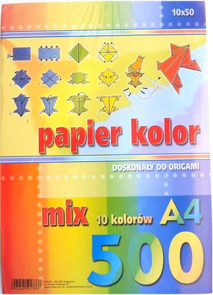 Papier Ksero A4/10Kol/500szt. Mix Kolor Kreska