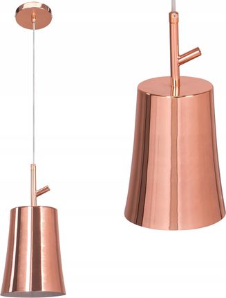 Toolight Lampa Wisząca Tuba Różowe Złoto Metal Industrial (Osw00696)