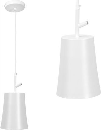 Toolight Lampa Wisząca Tuba Biała Metal White Industrial (Osw00697)