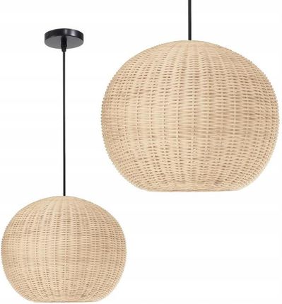 Toolight Lampa Wisząca Bambus Drewno Natural Boho Pleciona (Osw05242)