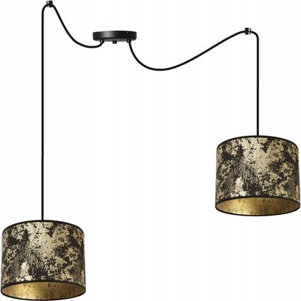 Light Home Lampa Wisząca Sufitowa Abażur Złoty Wzór Pająk (Werona2402202P)
