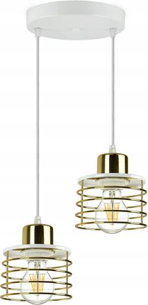 Luxolar Lampa Wisząca Żyrandol Glamour Złoty Chrom Miedź (947Ez2)