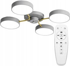 Zdjęcie Toolight Lampa Sufitowa Plafon App531 Led Szara 4 Pilot (Osw08473) - Warka