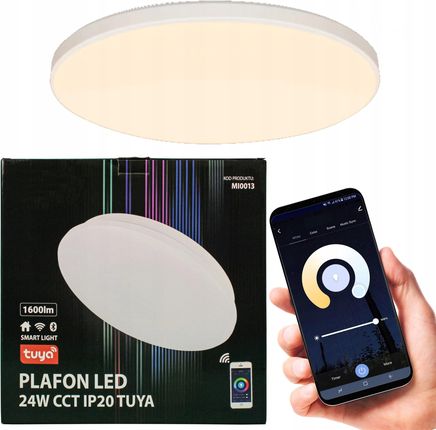 Berge Plafon Led Lampa Smart 24W 1600Lm Cct Tuya Ip20 (Mi0013)