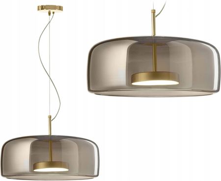 Toolight Lampa App614 Sufitowa Wisząca Szklana Szara Led 5W (Osw03897)