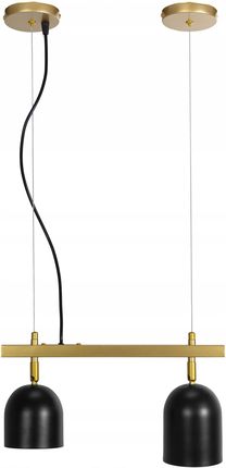 Toolight Lampa Sufitowa Wisząca Metalowa Czarna Black Gold (App10332C)
