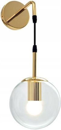 Toolight Lampa Ścienna Kinkiet Szklany Gold Glamour (Osw00095)