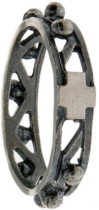 Różaniec srebrny obrączka na palec ażurowa, rozmiary 8-31 Srebro pr. 925 RPM09