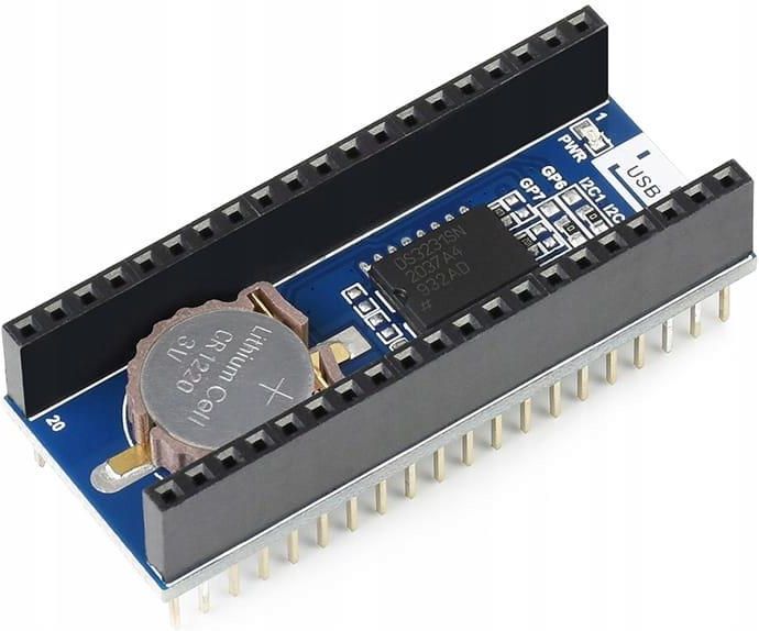 Dla Raspberry Mikrokontroler Waveshare MODUŁ RTC Z DS3231 DLA RASPBERRY PI PICO ...