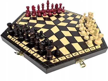 Madoń Chess Wypalane Składane Szachy Dla Trzech Graczy