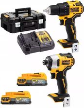 Zdjęcie DeWalt Zestaw DCD709N + DCF809N + 2 akumulatory POWERSTACK 18V/1.7Ah DCK2062E2T - Płock