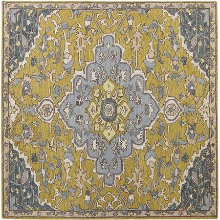 Beliani Dywan Vintage Do Salonu Prostokątny 200Xcm Żółto Niebieski Mucur 331644