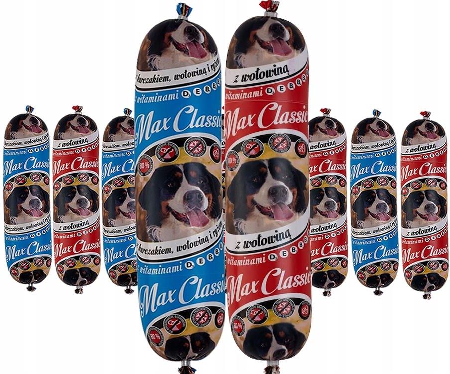 Karma Max Classic Baton Karma Dla Psa 80% Mięsa Z Witaminami 10X1Kg ...