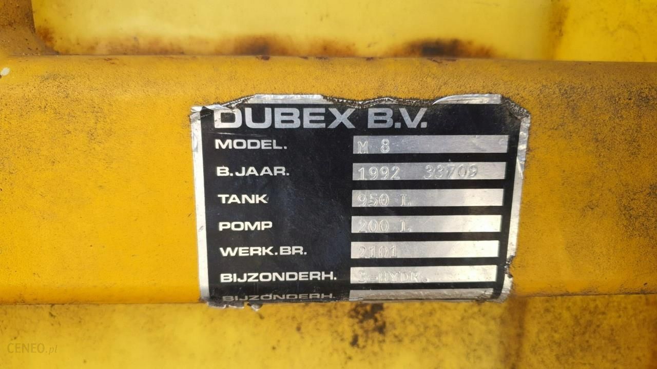 inny opryskiwacz DUBEX M8 21m 950 litrów 1992 r