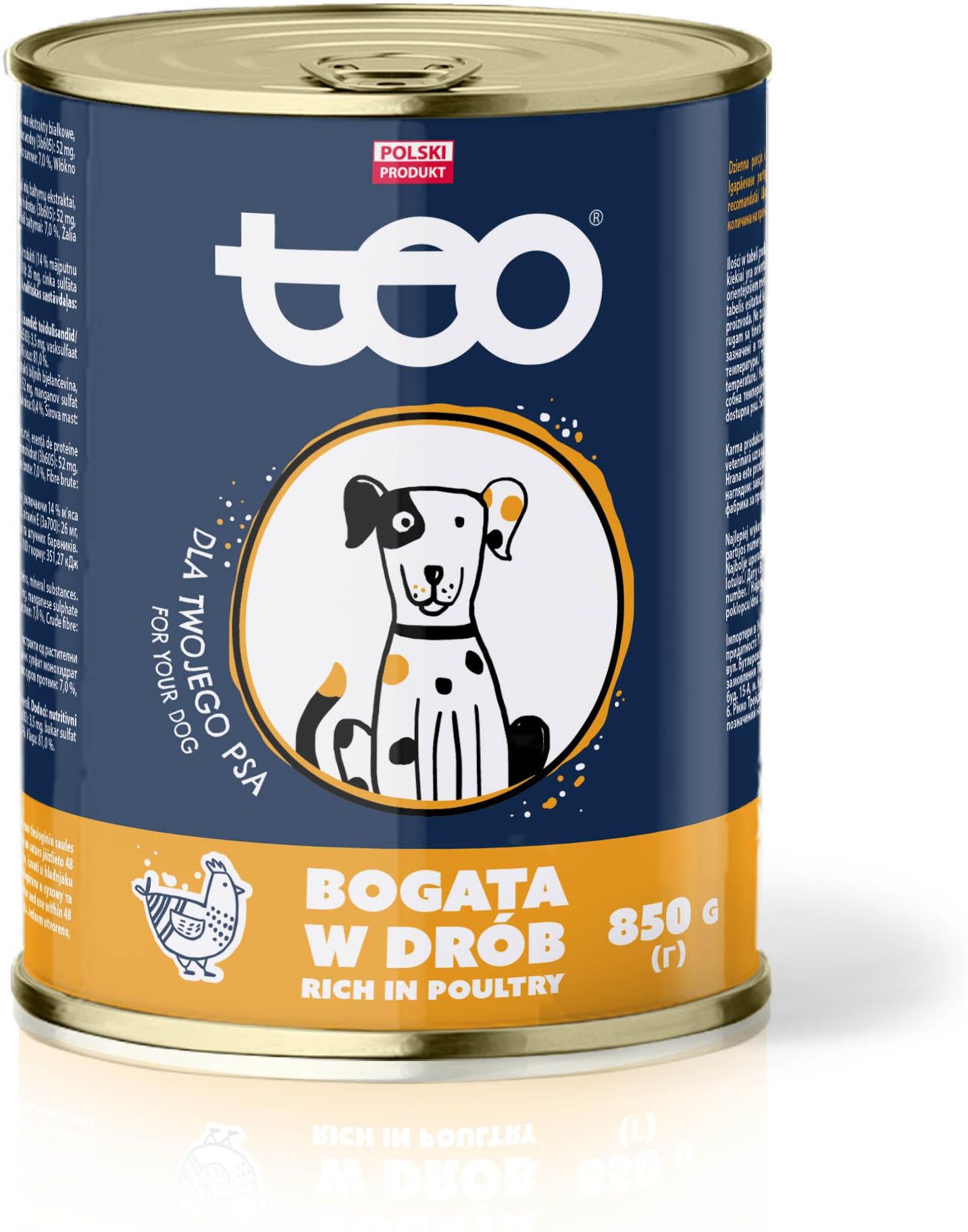 Karma Teo Karma Dla Psa Bogata W Wołowinę/Drób 24X850G Ceny i opinie