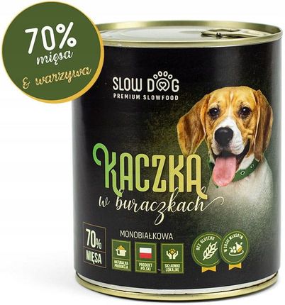 Slow Dog Kaczka W Buraczkach 70% Mięsa 850G