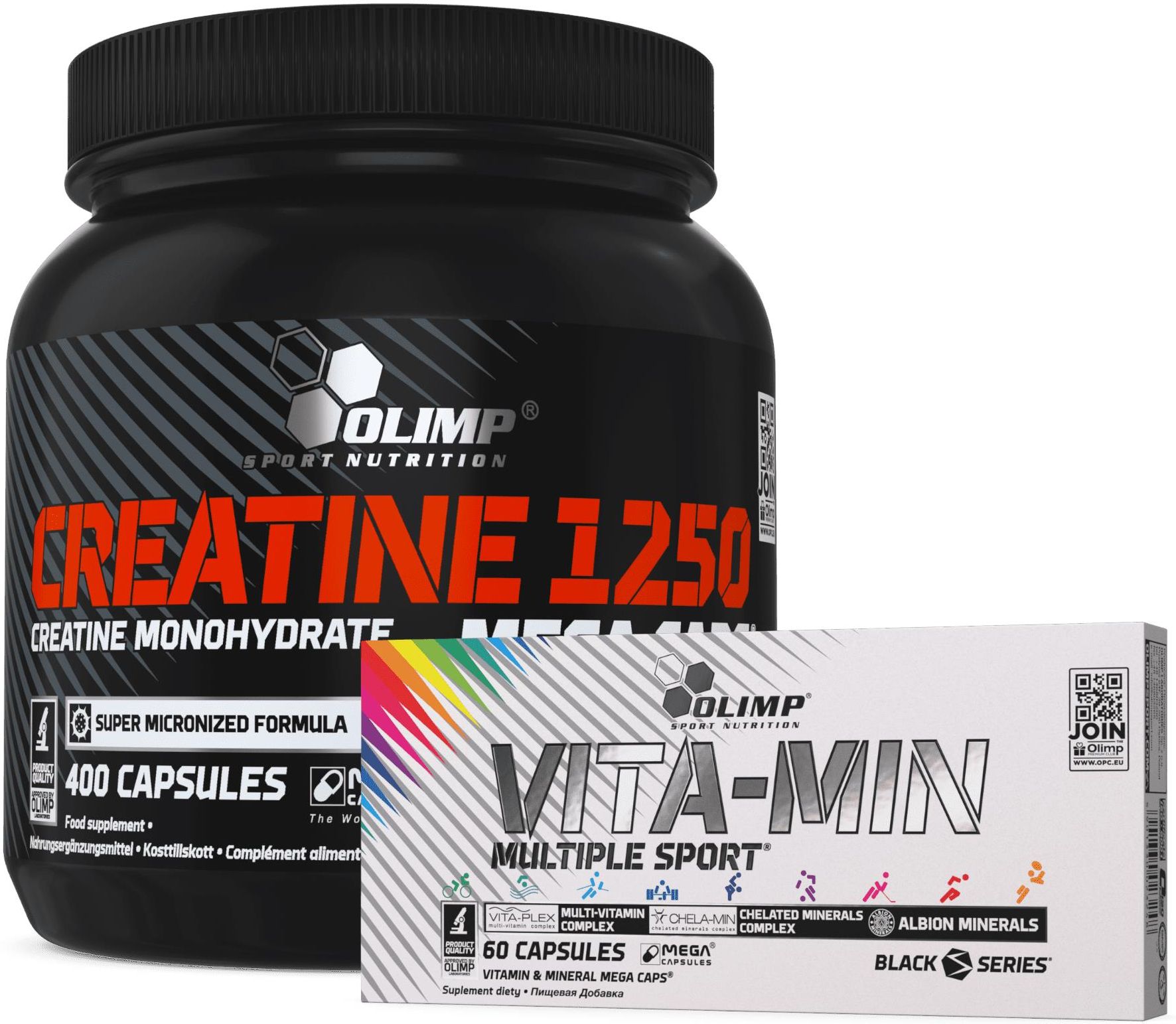 Olimp Sport Nutrition Creatine 1250 400caps. + Vita Min Multiple Sport ...