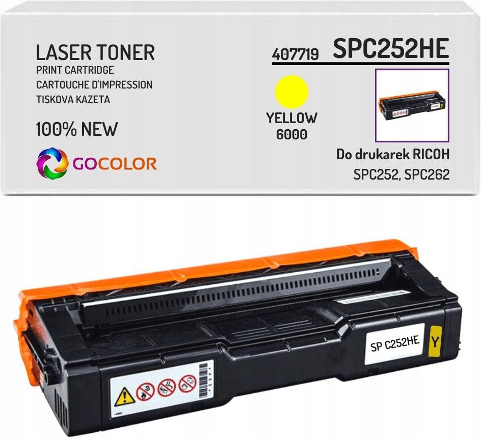 Gocolor Toner Yellow Do Ricoh Spc252 Opinie I Ceny Na Ceneopl