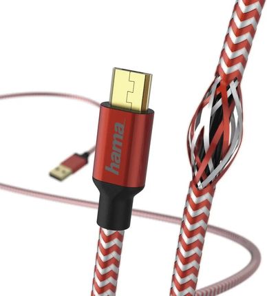 Hama Reflected Micro USB USB A 1,5m czerwony (201556)