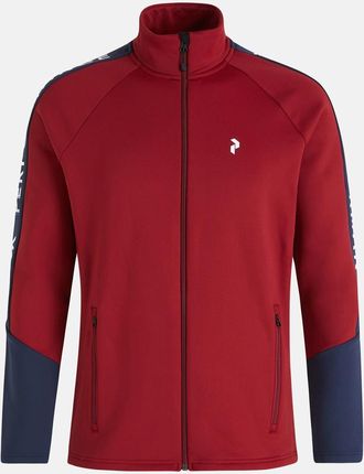 Męska Bluza Peak Performance Rider Zip Jacket G78831060_Rr1 – Czerwony