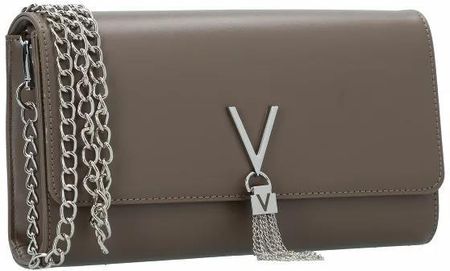 Divina Taupe Pebbled Clutch Bag