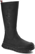 Zdjęcie Czarne Kozaki Tommy Hilfiger Modne Buty Damskie - Pszów