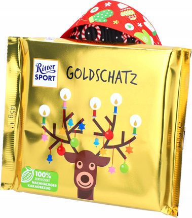 Ritter Sport Czekolada mleczna Złoty Skarb 145g - zdjęcie 4