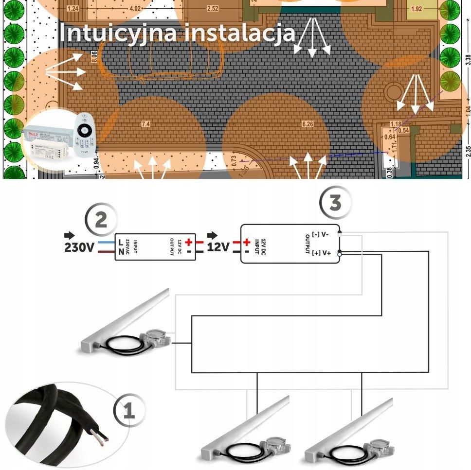 Ledcolor Lampa Listwa Led 12V Do Kostki Brukowej 1 0M Bc Ceny i opinie Ceneo.pl