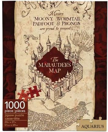 Aquarius Puzzle 1000El. Harry Potter Marauders Map Mapa Huncwotów