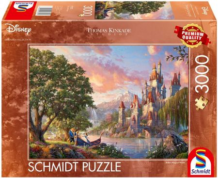 Schmidt Puzzle Magiczny Świat Belle Belle'S Magical World 3000El. Thomas Kinkade Disney