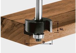 Festool Frez do wręgów, HW z trzpieniem 8 mm HW S8 D31,7/NL 12,7 nr kat.491022
