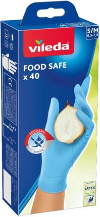 Vileda Food Safe Rękawice Jednorazowe M/L 40 Szt (171015)