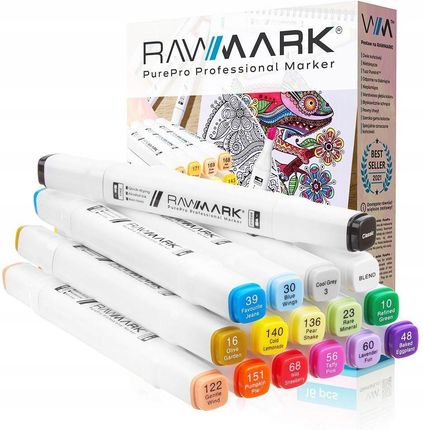 Rawmark Pro Markery Alkoholowe Purepro 16 Kolorów Pastel (RM_PP16PS)