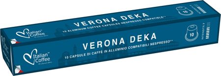 Verona Deka (kawa bezkofeinowa) kapsułki aluminiowe do Nespresso - 10 kapsułek