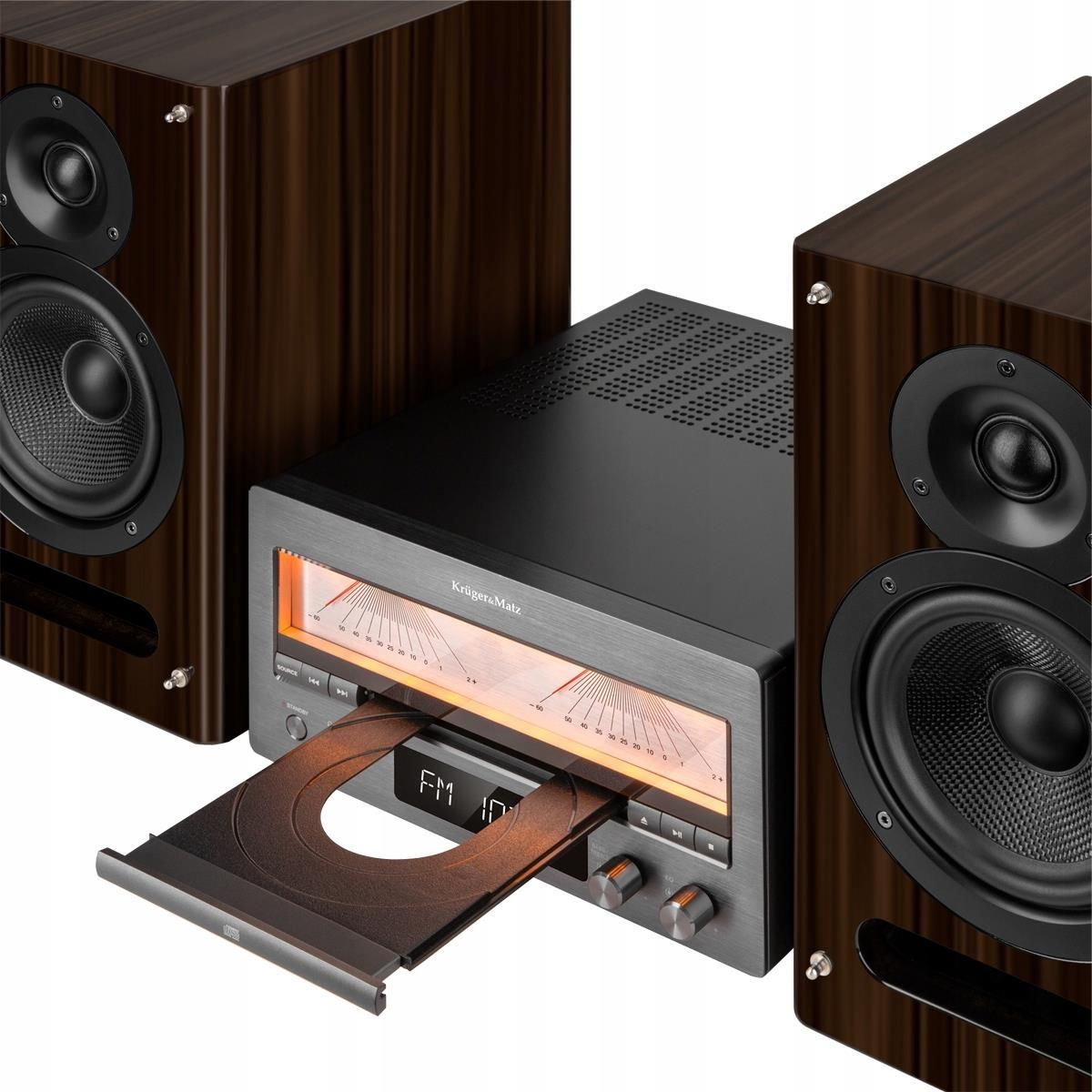 Wieża HiFi Kruger&Matz KM1995 (Wzmacniacz klasy A, CD, USB, Bluetooth, radio cyfrowe DAB+, FM) - zdjęcie 1 Wieża HiFi Kruger&Matz KM1995 (Wzmacniacz klasy A, CD, USB, Bluetooth, radio cyfrowe DAB+, FM)