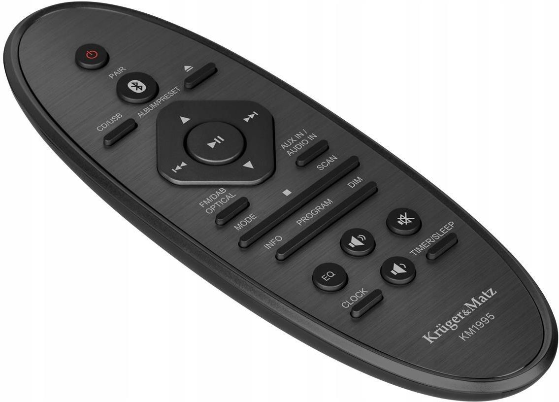 Wieża HiFi Kruger&Matz KM1995 (Wzmacniacz klasy A, CD, USB, Bluetooth, radio cyfrowe DAB+, FM) - zdjęcie 4 Wieża HiFi Kruger&Matz KM1995 (Wzmacniacz klasy A, CD, USB, Bluetooth, radio cyfrowe DAB+, FM)