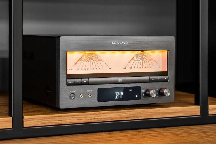 Wieża HiFi Kruger&Matz KM1995 (Wzmacniacz klasy A, CD, USB, Bluetooth, radio cyfrowe DAB+, FM) - zdjęcie 10 Wieża HiFi Kruger&Matz KM1995 (Wzmacniacz klasy A, CD, USB, Bluetooth, radio cyfrowe DAB+, FM)