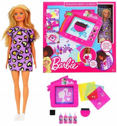 Sambro Zestaw Lalka Barbie Projektuj T-shirt Studio Mody 3006515