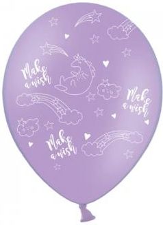 Balon Fioletowy Jednorożec 30Cm 1szt. A1429W