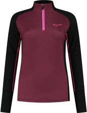 Zdjęcie Rogelli Bluza Do Biegania Damska Enjoy 2.0 Czarny Czerwony Różowy - Krzywiń