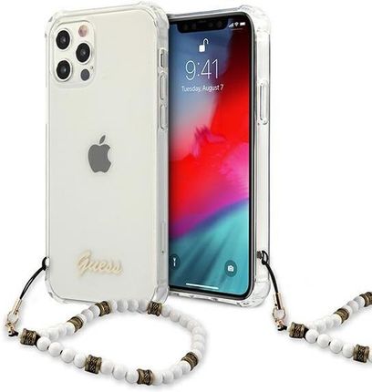 Guess Etui Guhcp12Lkpswh Apple Iphone 12 Pro Max Transparent Hardcase White Pearl
