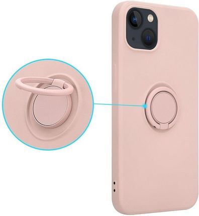 Etui Silicon Ring Do Iphone 12 Mini Różowy
