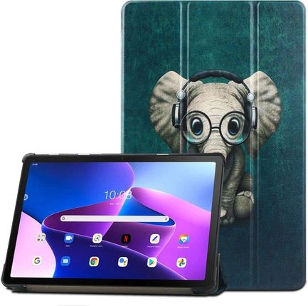 4Kom.Pl 4Kom Tech-Protect Smartcase Lenovo Tab M10 Plus 10.6 3Rd Gen Happy Elephant