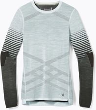 Zdjęcie Smartwool Koszulka Damska Intraknit Thermal Merino Base Layer Pattern Crew Turkusowa 16412 - Ząbki